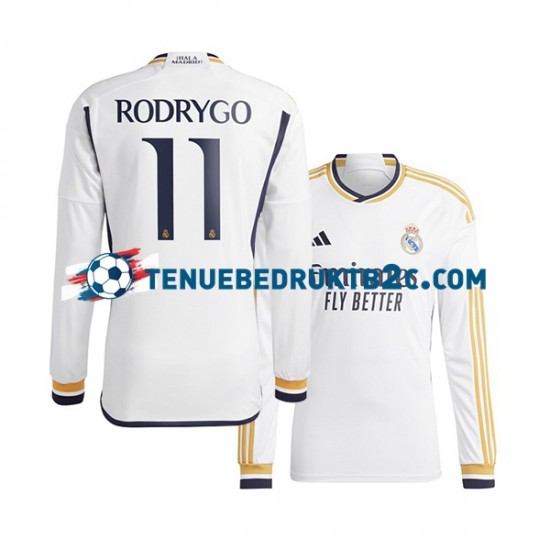 Thuisshirt Real Madrid Rodrygo Goes 11 Mannen 2023-24 L-S