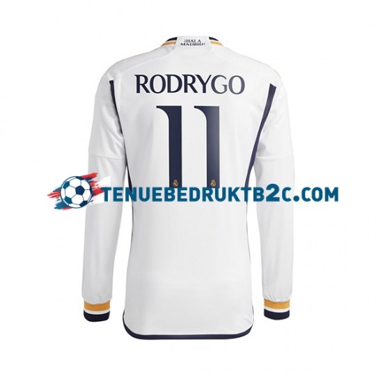 Thuisshirt Real Madrid Rodrygo Goes 11 Mannen 2023-24 L-S