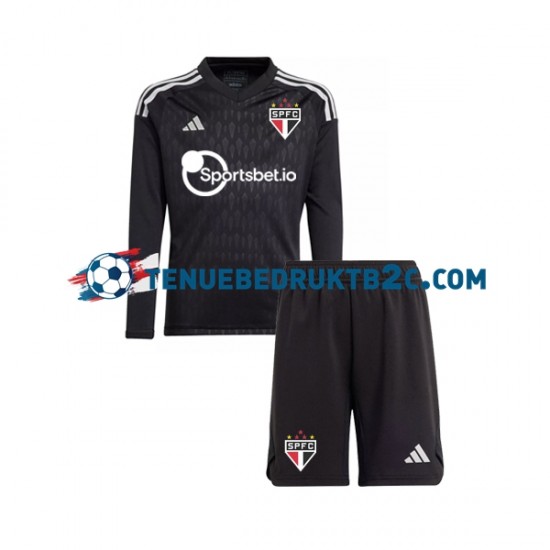 Thuisshirt Sao Paulo Keeper Voetbalteneu Kinderen 2023-24 L-S