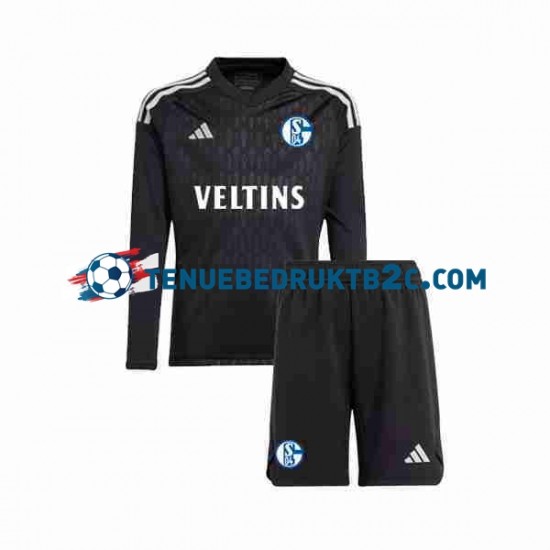 Uitshirt Schalke 04 Keeper Voetbalteneu Kinderen 2023-24 L-S