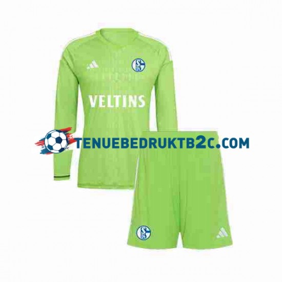 Thuisshirt Schalke 04 Keeper Voetbalteneu Kinderen 2023-24 L-S