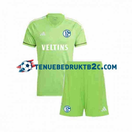 Thuisshirt Schalke 04 Keeper Voetbalteneu Kinderen 2023-24 S-S