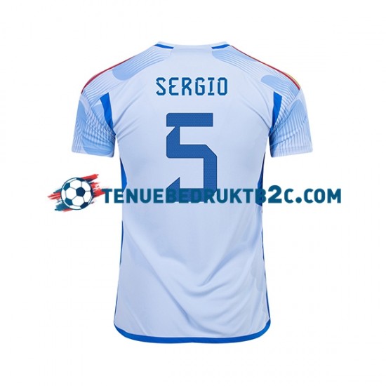 Uitshirt Spanje SERGIO BUSQUETS 5 Mannen WK 2022 S-S