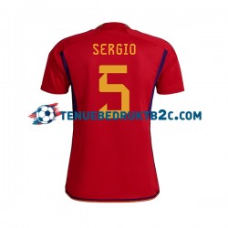 Thuisshirt Spanje SERGIO BUSQUETS 5 Mannen WK 2022 S-S