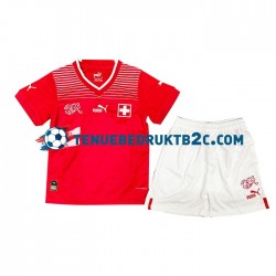 Thuisshirt Zwitserland Voetbalteneu Kinderen WK 2022 S-S