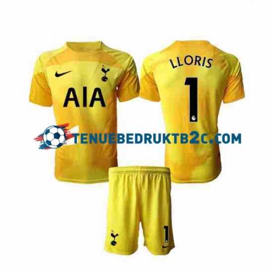 Thuisshirt Tottenham Hotspur Keeper Hugo Lloris 1 Voetbalteneu Kinderen 2022-23 S-S