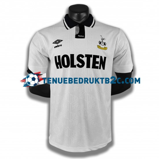 Thuisshirt Retro Tottenham Hotspur 1990 Mannen S-S