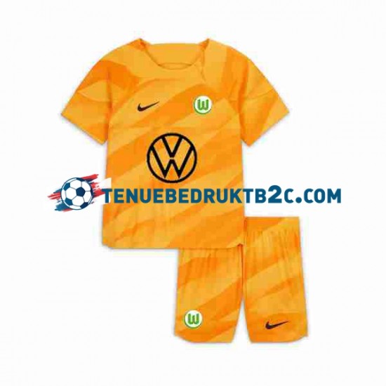 Thuisshirt VfL Wolfsburg Keeper Voetbalteneu Kinderen 2023-24 S-S