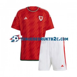 Thuisshirt Wales Voetbalteneu Kinderen WK 2022 S-S