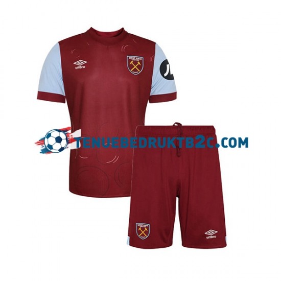 Thuisshirt West Ham United Voetbalteneu Kinderen 2023-24 S-S