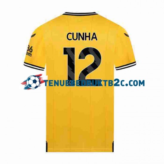 Thuisshirt Wolverhampton Wanderers CUNHA 12 Mannen 2023-24 S-S