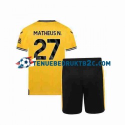 Thuisshirt Wolverhampton Wanderers Matheus Nunes 27 Voetbalteneu Kinderen 2023-24 S-S