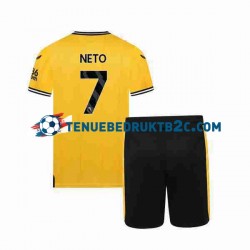 Thuisshirt Wolverhampton Wanderers NETO 7 Voetbalteneu Kinderen 2023-24 S-S