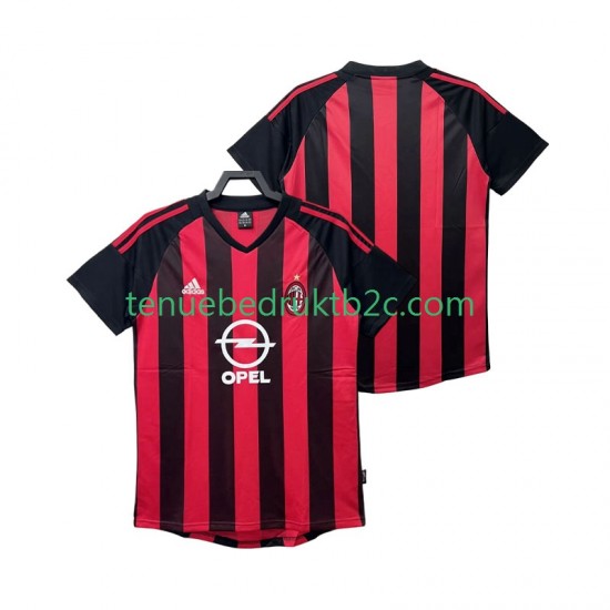 Thuisshirt Retro AC Milan 2003 Mannen 2002 S-S