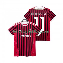 Thuisshirt Retro AC Milan Zlatan IBRAHIMOVIC 11 2012 Mannen 2011 S-S