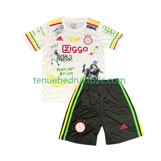 Thuisshirt AFC Ajax Bob Marley Special Voetbalteneu Kinderen 2025-26 S-S