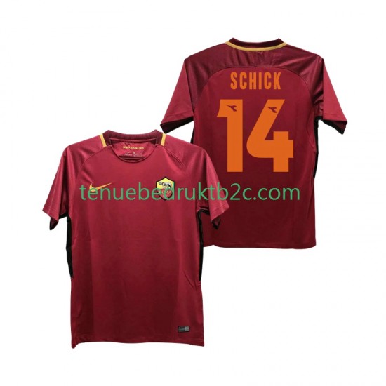 Thuisshirt Retro AS Roma SCHICK 14 2017-2018 Mannen S-S