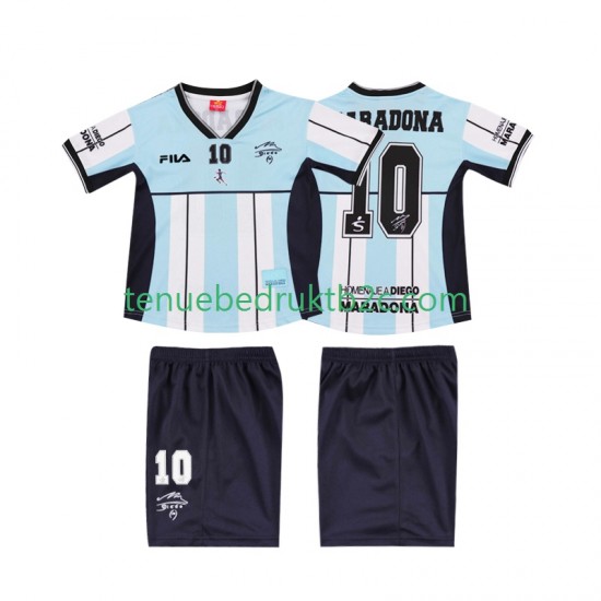 Thuisshirt Retro Argentinië MARADONA 10 2000 Voetbalteneu Kinderen S-S