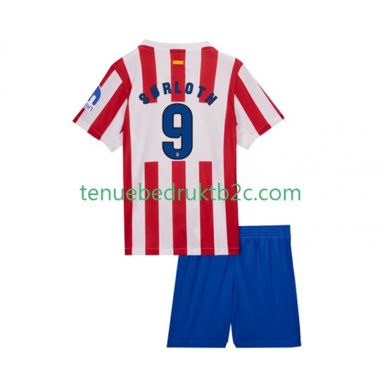 Thuisshirt Atlético Madrid Alexander Sorloth 9 Voetbalteneu Kinderen 2025-26 S-S