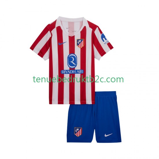 Thuisshirt Atlético Madrid Voetbalteneu Kinderen 2025-26 S-S