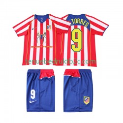 Thuisshirt Retro Atlético Madrid F TORRES 9 2005 Voetbalteneu Kinderen 2004 S-S
