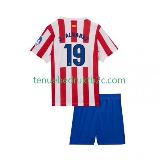 Thuisshirt Atlético Madrid Julian Alvarez 19 Voetbalteneu Kinderen 2025-26 S-S