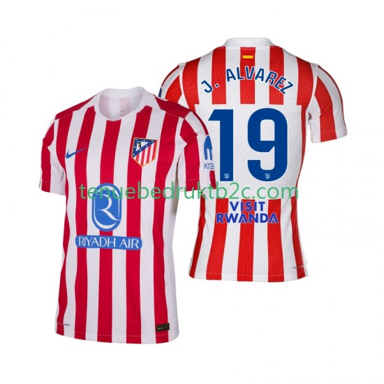 Thuisshirt Atlético Madrid Julian Alvarez 19 Mannen 2025-26 S-S