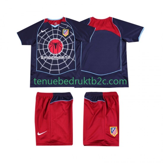 Uitshirt Retro Atlético Madrid 2005 Voetbalteneu Kinderen 2004 S-S