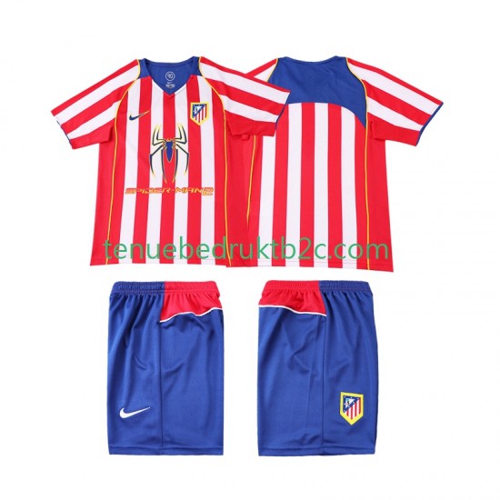 Thuisshirt Retro Atlético Madrid 2005 Voetbalteneu Kinderen 2004 S-S