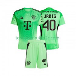 Thuisshirt FC Bayern München Keeper Jonas Urbig 40 Voetbalteneu Kinderen 2025-26 S-S