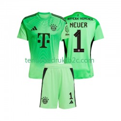 Thuisshirt FC Bayern München Keeper Manuel Neuer 1 Voetbalteneu Kinderen 2025-26 S-S