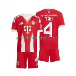 Thuisshirt FC Bayern München Jonathan Tah 4 Voetbalteneu Kinderen 2025-26 S-S