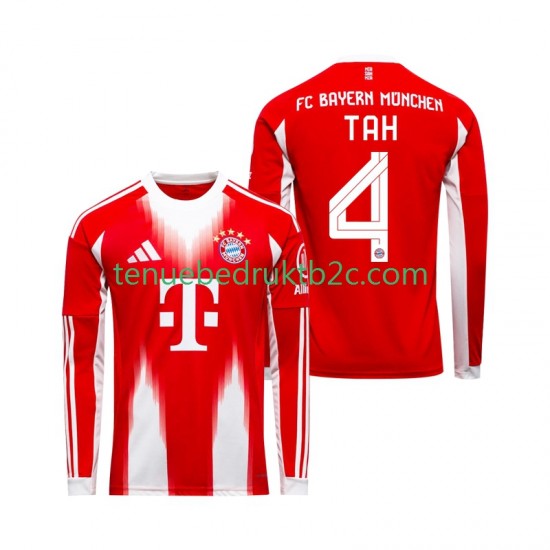 Thuisshirt FC Bayern München Jonathan Tah 4 Mannen 2025-26 L-S