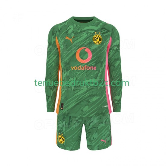 Thuisshirt Borussia Dortmund Keeper Voetbalteneu Kinderen 2025-26 L-S