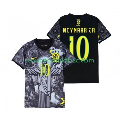 Thuisshirt Brazilië Neymar JR 10 Cheist the Redeemer Mannen 2024 S-S