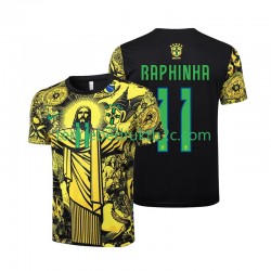 Thuisshirt Brazilië RAPHINHA 11 Jesus Mannen 2024 S-S