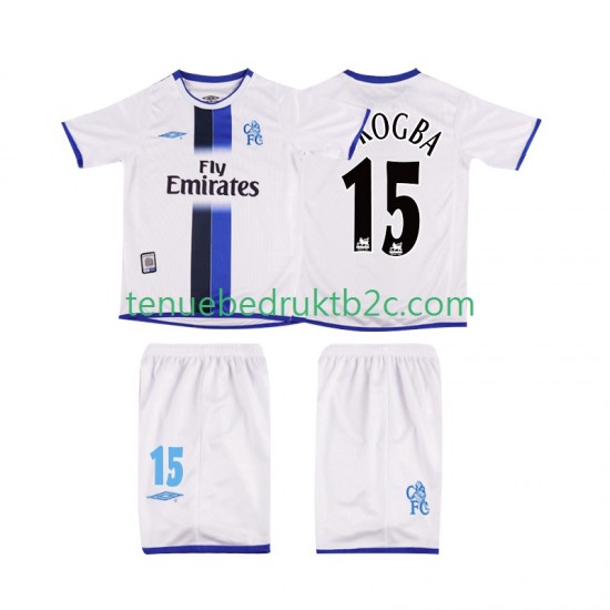 Uitshirt Retro Chelsea DROGBA 15 2003 Voetbalteneu Kinderen S-S