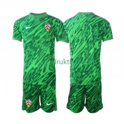 Uitshirt Kroatië Keeper Voetbalteneu Kinderen 2024 S-S