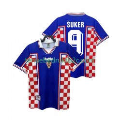 Uitshirt Retro Kroatië SUKER 9 Mannen 1998 S-S
