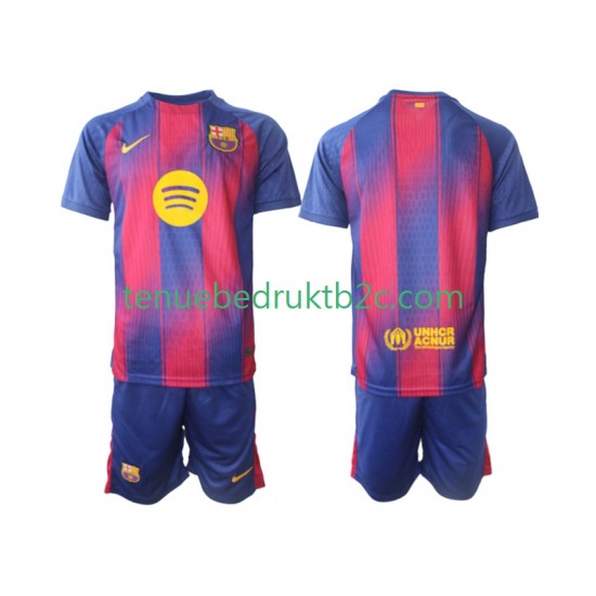 Thuisshirt FC Barcelona Voetbalteneu Kinderen 2025-26 S-S