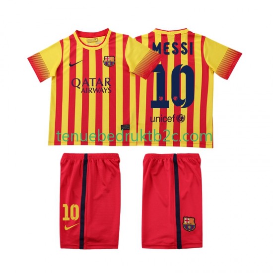 Uitshirt Retro FC Barcelona Lionel Messi 10 2013 2014 Voetbalteneu Kinderen S-S