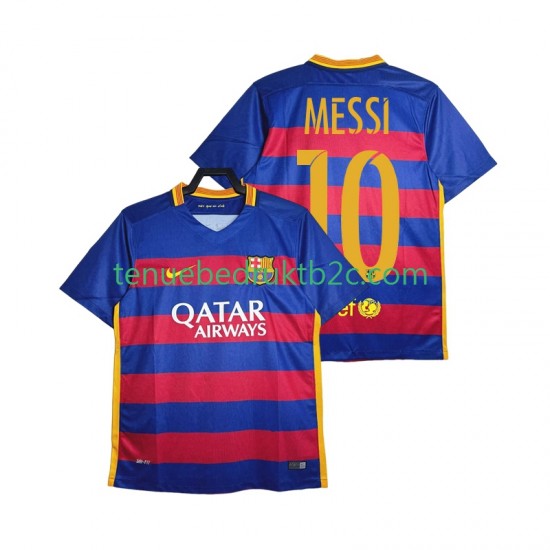 Thuisshirt Retro FC Barcelona Lionel Messi 10 2015-2016 Mannen S-S