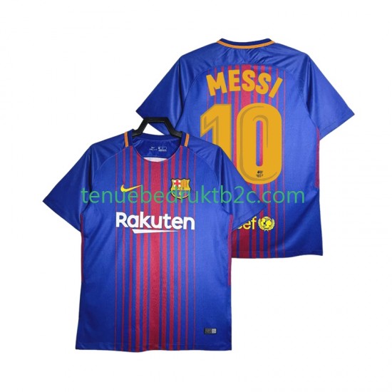 Thuisshirt Retro FC Barcelona Lionel Messi 10 2017-2018 Mannen S-S