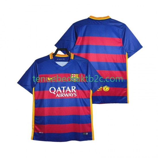 Thuisshirt Retro FC Barcelona 2015-2016 Mannen S-S