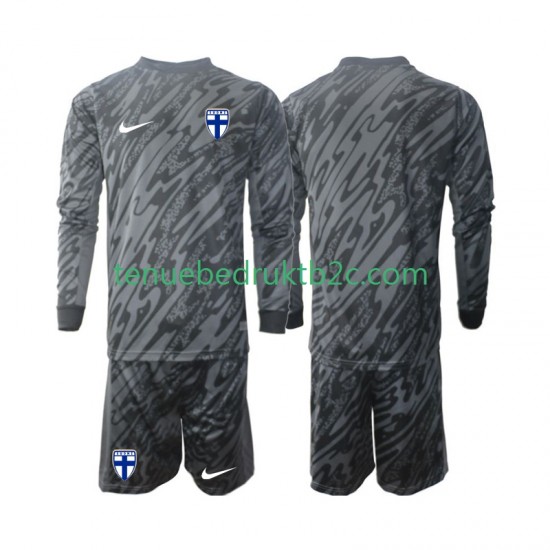 Thuisshirt Finland Keeper Voetbalteneu Kinderen 2024 L-S