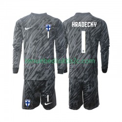 Thuisshirt Finland Keeper HRADECKY 1 Voetbalteneu Kinderen 2024 L-S