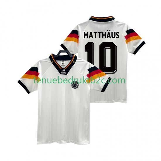 Thuisshirt Retro Duitsland MATTHAUS 10 1992 Mannen S-S