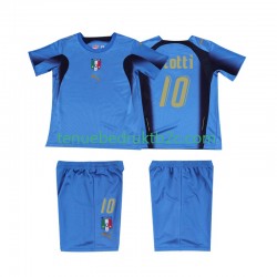 Thuisshirt Retro Italië TOTTI 10 Voetbalteneu Kinderen 2006 S-S