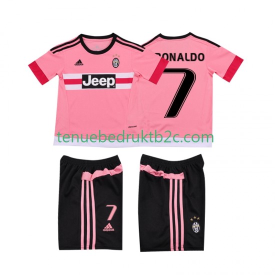 Uitshirt Retro Juventus Cristiano RONALDO 7 2015 2016 Voetbalteneu Kinderen S-S