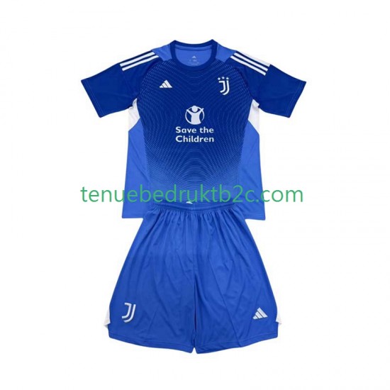 Thuisshirt Juventus Keeper Voetbalteneu Kinderen 2025-26 S-S